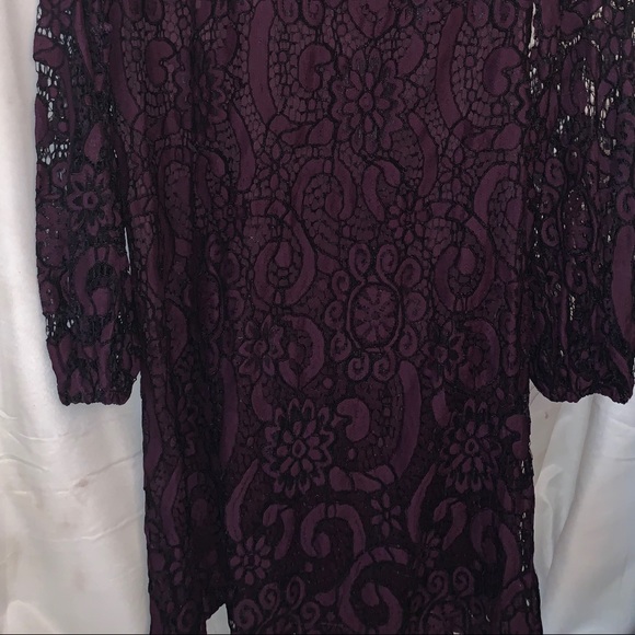 Sunday in Brooklyn Purple Lace Dress Size S / M - Picture 2 of 5